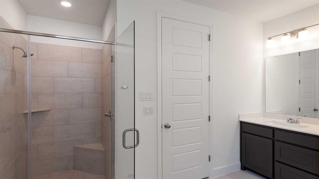 Furnished interior view inside a new home in Devonshire - Reserve 45', Forney (Image 7). Furnished interior view inside a new home in Devonshire - Reserve 45', Forney (Image 7).