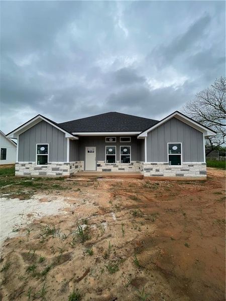 Front exterior of a new home in , Bremond, TX, highlighting curb appeal (Image 1). Front exterior of a new home in , Bremond, TX, highlighting curb appeal (Image 1).