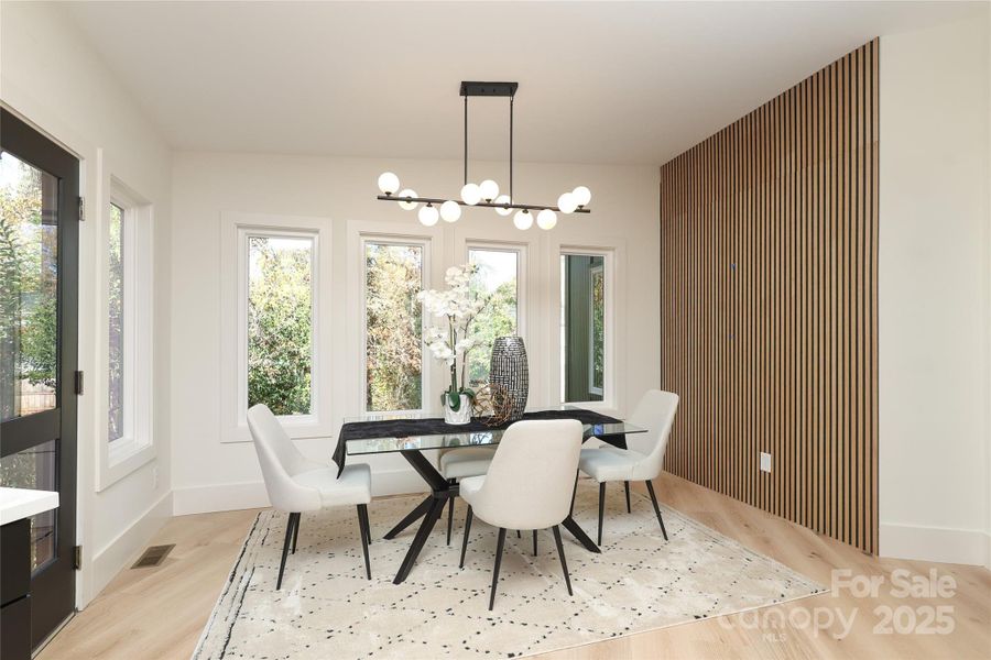 Furnished interior view inside a new home in , Charlotte (Image 36).