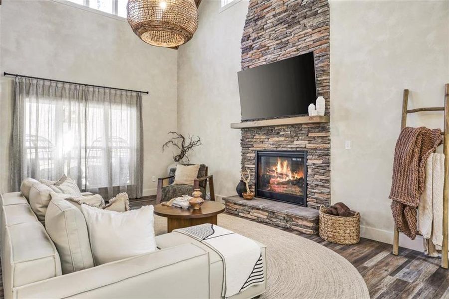 Furnished interior view inside a new home in , Ellijay (Image 37).