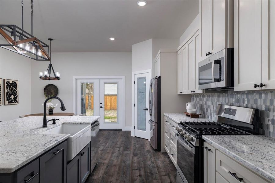 Furnished interior view inside a new home in , River Oaks (Image 15).