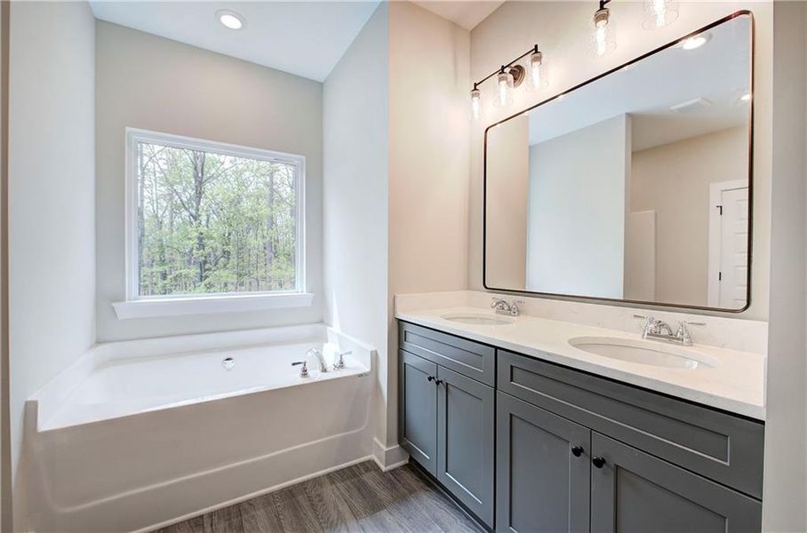 Furnished interior view inside a new home in , Cartersville (Image 10).
