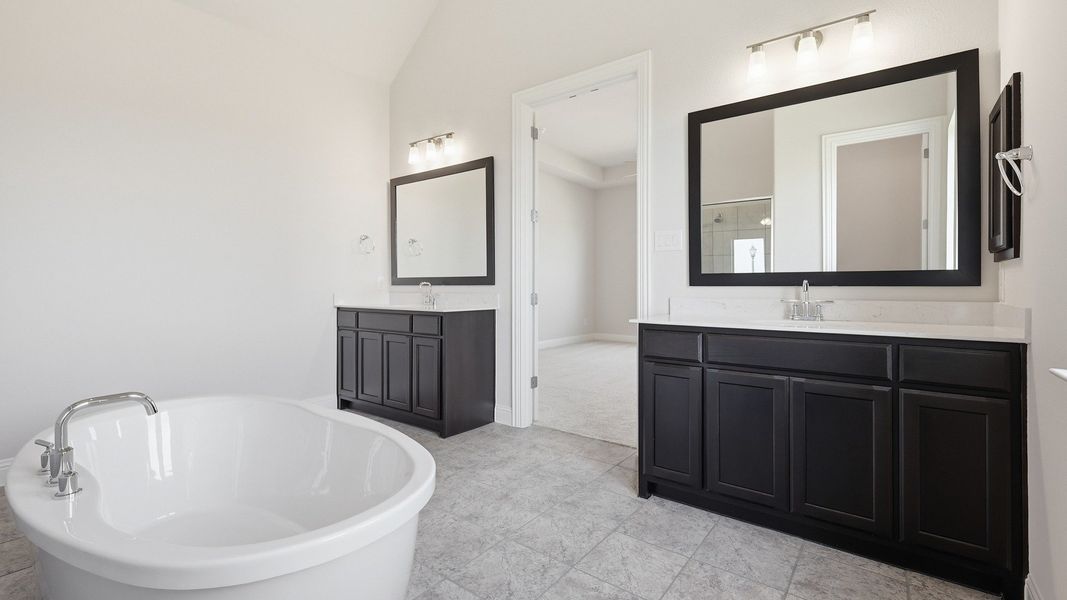 Furnished interior view inside a new home in Green Meadows Classic, Celina (Image 33). Furnished interior view inside a new home in Green Meadows Classic, Celina (Image 33).