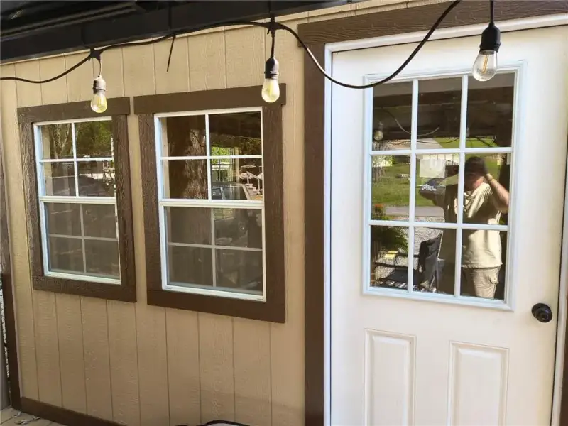 Exterior details and patio area of a home in , Cleveland (Image 2). Exterior details and patio area of a home in , Cleveland (Image 2).