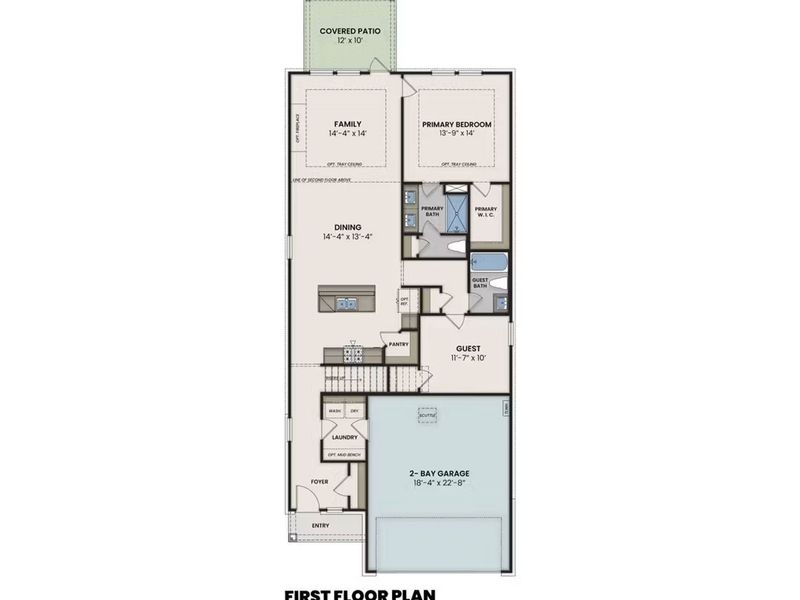 2D floor plan layout of this home in Heartland, Heartland, TX (Image 2). 2D floor plan layout of this home in Heartland, Heartland, TX (Image 2).