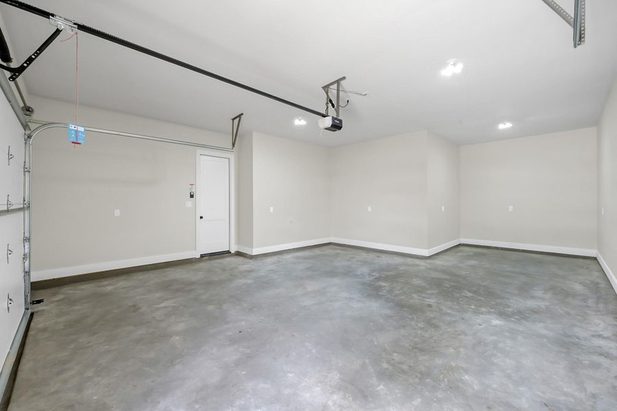 Garage interior with golf cart parking Garage interior with golf cart parking