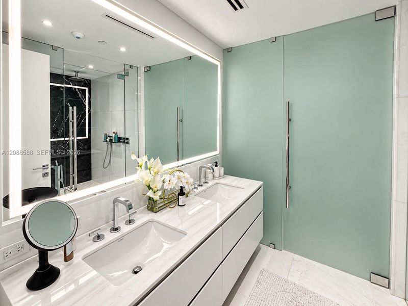Furnished interior view inside a new home in , Miami (Image 12).