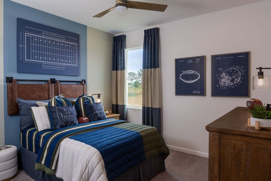 Representative furnished interior of a home built from the Margate II by Park Square Residential in Brighton, Venice (Image 7).
