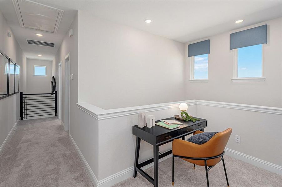 Furnished interior view inside a new home in Dominion at Brookhollow, Prosper (Image 20).