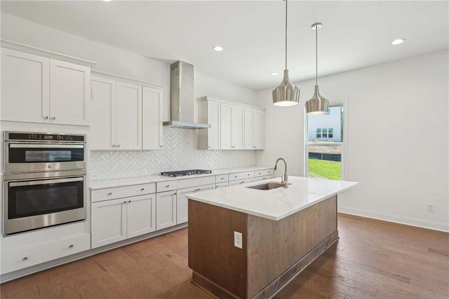 Furnished interior view inside a new home in East Harbor II at Chestatee, Dawsonville (Image 6).