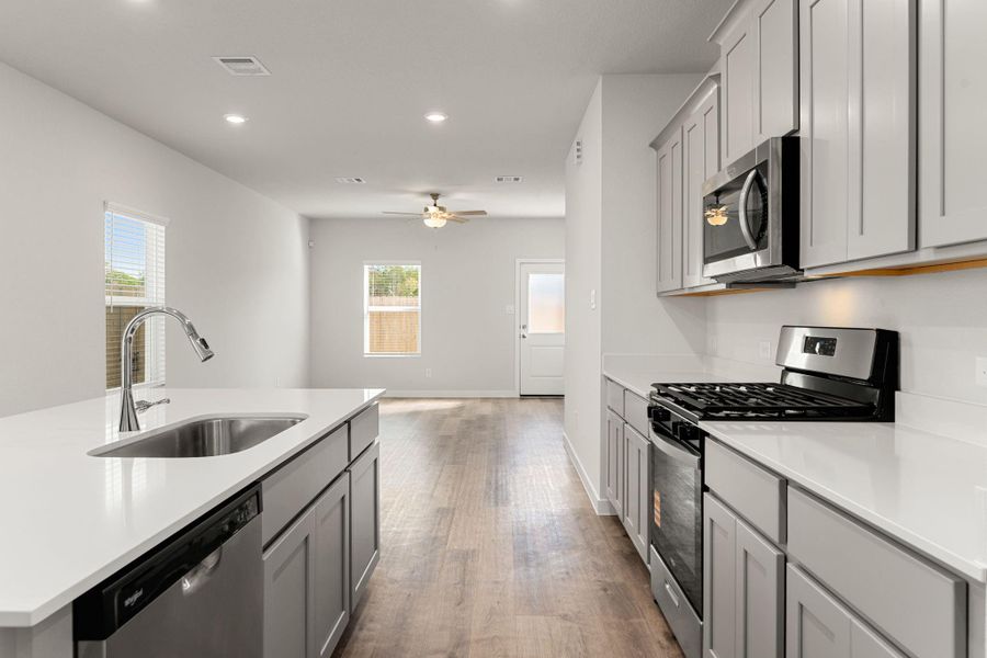 Furnished interior view inside a new home in Northpark South, Porter (Image 9). Furnished interior view inside a new home in Northpark South, Porter (Image 9).
