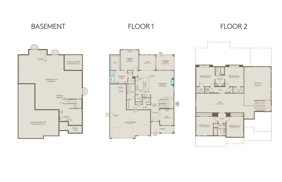 2D floor plan layout of this home in Sterling Ranch, Littleton, CO (Image 2). 2D floor plan layout of this home in Sterling Ranch, Littleton, CO (Image 2).