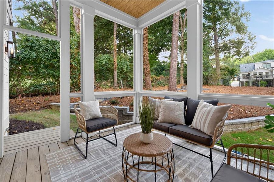 Exterior details and patio area of a home in , Atlanta (Image 30).