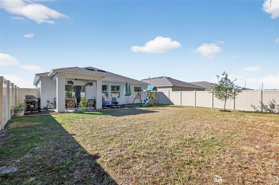 Exterior details and patio area of a home in Liberty Preserve, Leesburg (Image 28).