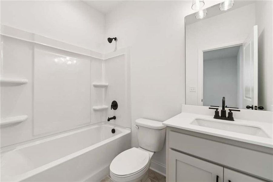 Furnished interior view inside a new home in East Harbor II at Chestatee, Dawsonville (Image 12).