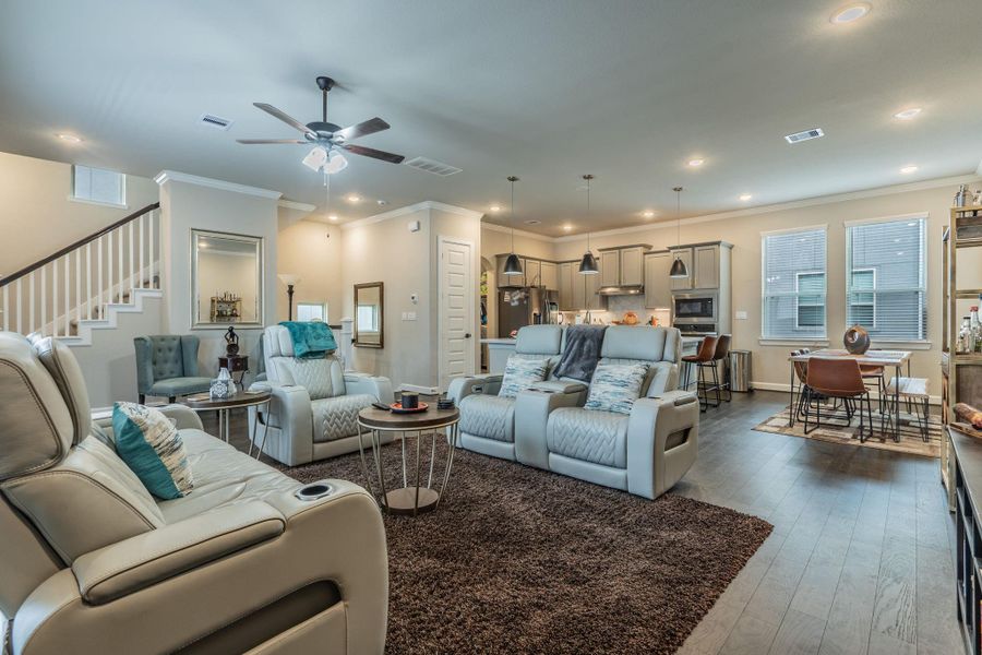 Furnished interior view inside a new home in , Houston (Image 14). Furnished interior view inside a new home in , Houston (Image 14).