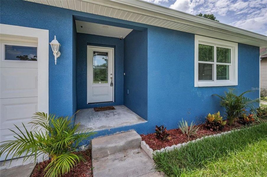 Exterior details and patio area of a home in , Tampa (Image 2). Exterior details and patio area of a home in , Tampa (Image 2).