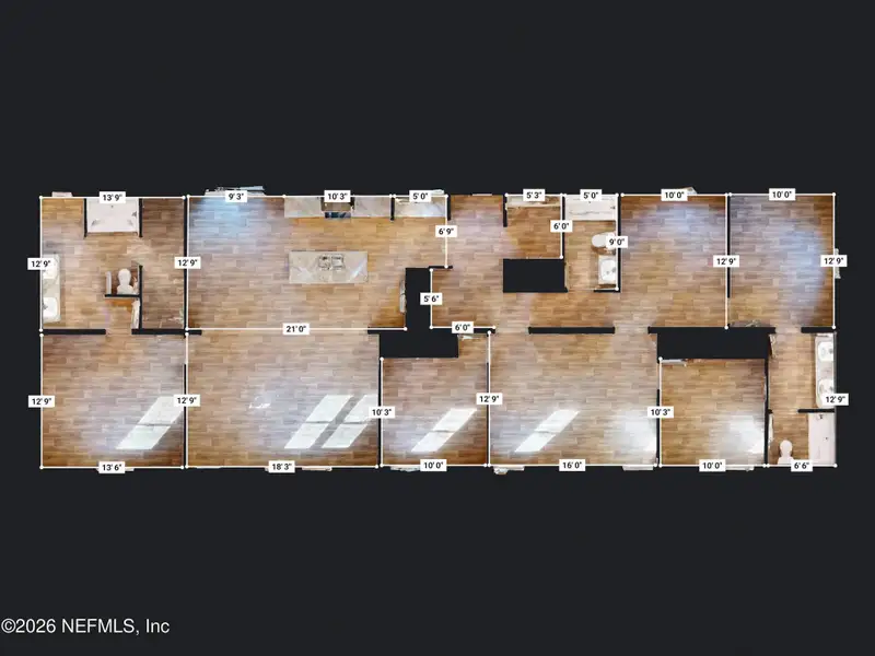 2D floor plan layout of this home in , Keystone Heights, FL (Image 3).