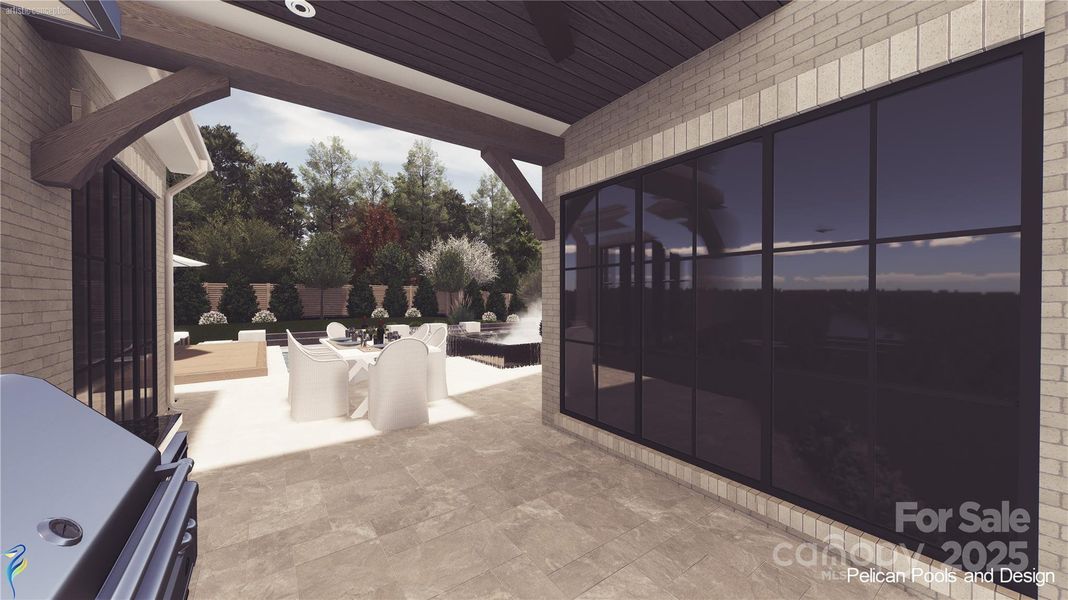 Exterior details and patio area of a home in , Charlotte (Image 18).