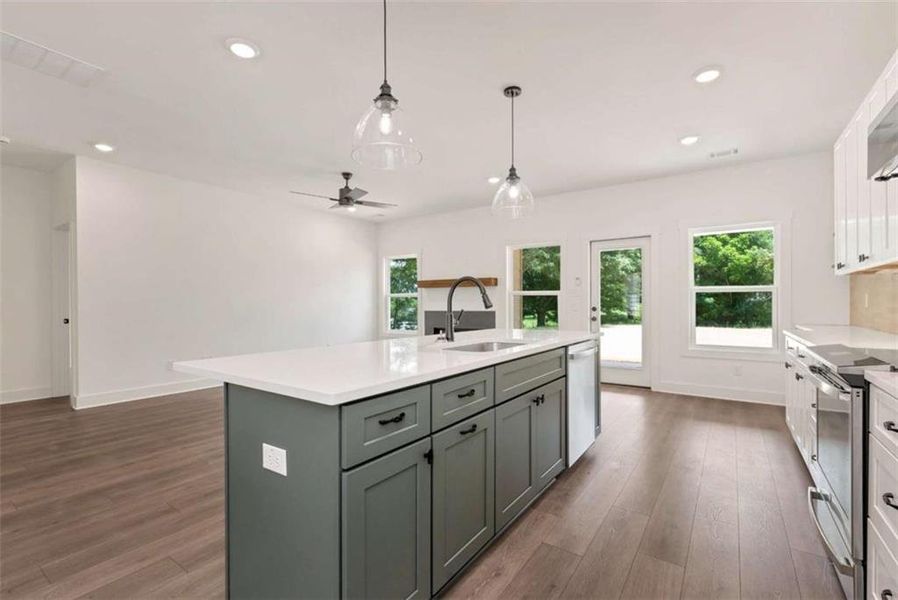 Furnished interior view inside a new home in , Maysville (Image 5).