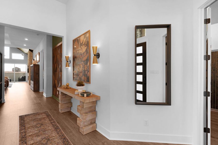 Furnished interior view inside a new home in Lariat, Liberty Hill (Image 130).