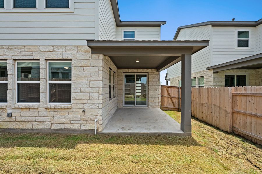 Exterior details and patio area of a home in Park Central, Georgetown (Image 23). Exterior details and patio area of a home in Park Central, Georgetown (Image 23).