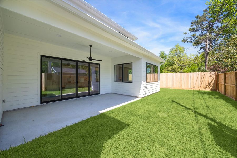 Exterior details and patio area of a home in , Houston (Image 3). Exterior details and patio area of a home in , Houston (Image 3).