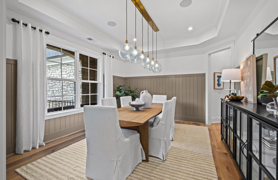 Furnished interior view inside a new home in Olmsted, Huntersville (Image 12). Furnished interior view inside a new home in Olmsted, Huntersville (Image 12).