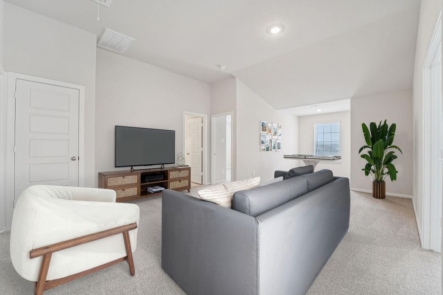 Furnished interior view inside a new home in Granger Pointe - Premier Series, Conroe (Image 11).