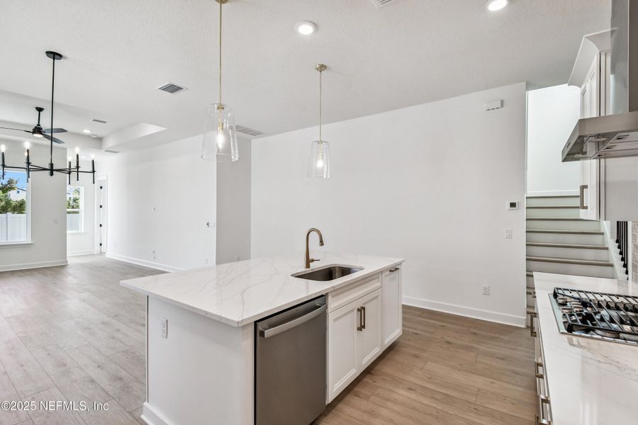 Furnished interior view inside a new home in Crosswinds 40’, Ponte Vedra (Image 4).