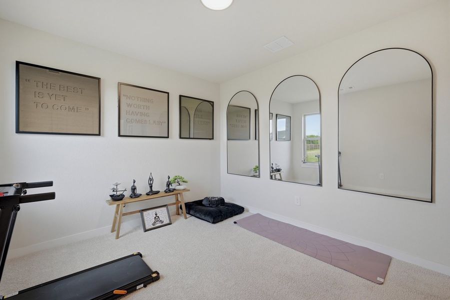 Representative furnished interior of a home built from the The Albany by Lillian Custom Homes in Tabor Ranch, Ponder (Image 36).