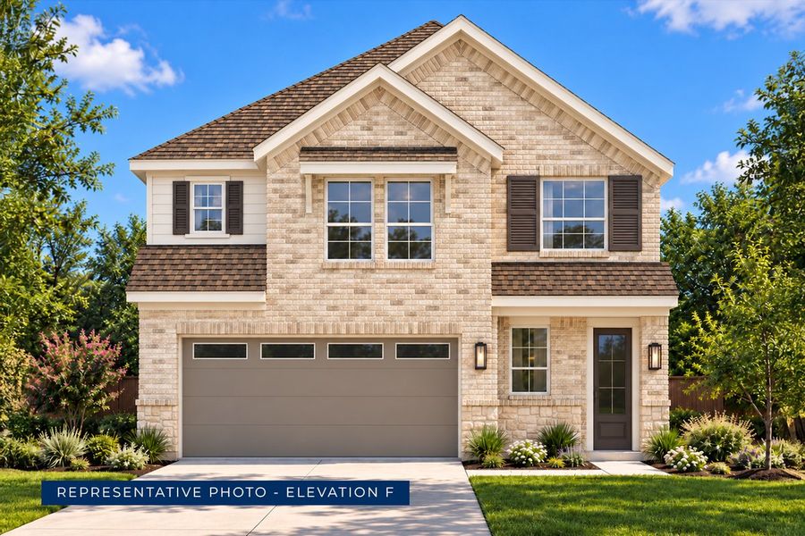 Representative exterior photo of a completed home built from the Washington F by First Texas Homes in Oaklawn, Van Alstyne, TX (Image 9). Representative exterior photo of a completed home built from the Washington F by First Texas Homes in Oaklawn, Van Alstyne, TX (Image 9).