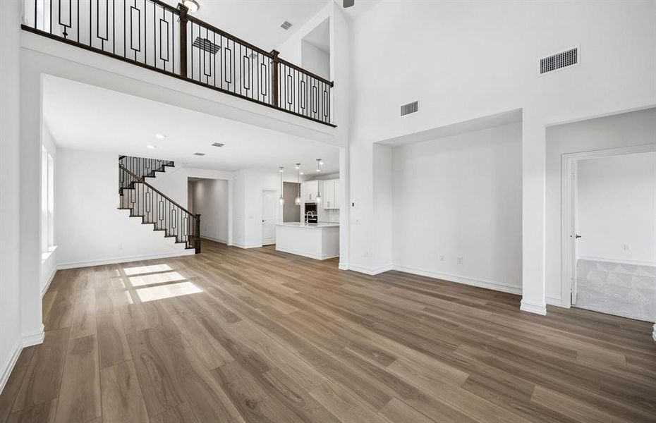 Open concept gathering room