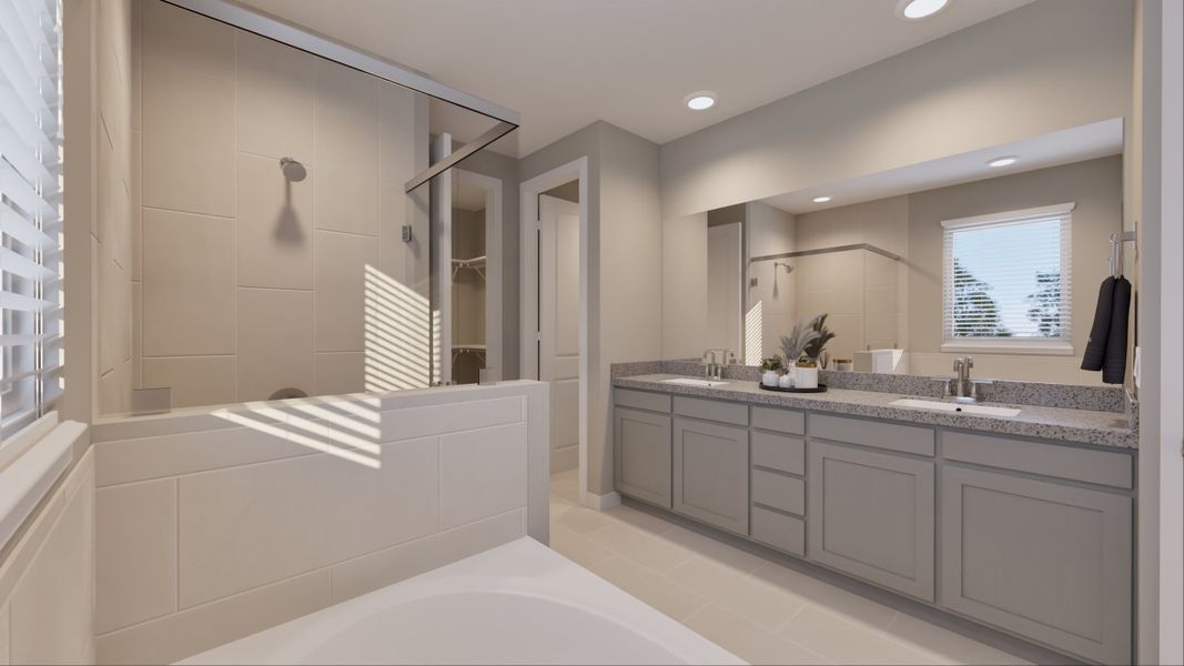 Representative furnished interior of a home built from the Wimberly by Tricoast Homes in La Segarra 40', Brookshire (Image 20). Representative furnished interior of a home built from the Wimberly by Tricoast Homes in La Segarra 40', Brookshire (Image 20).