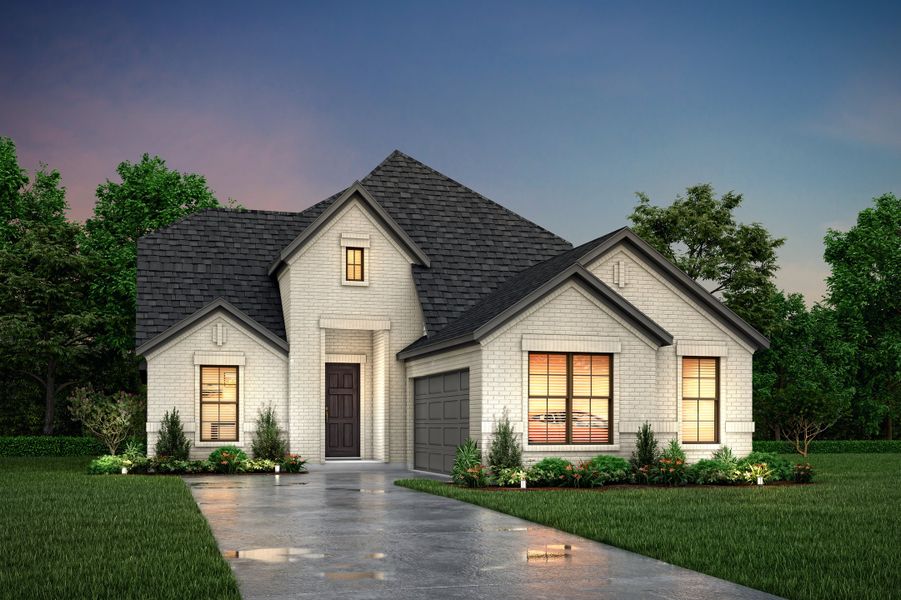 Representative exterior photo of a completed home built from the Chandler by John Houston Homes in BridgeWater - Phase 1, Midlothian, TX (Image 1). Representative exterior photo of a completed home built from the Chandler by John Houston Homes in BridgeWater - Phase 1, Midlothian, TX (Image 1).