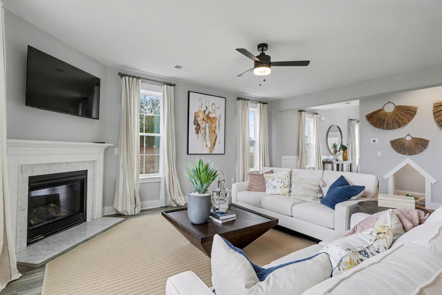 Furnished interior view inside a new home in , Summerville (Image 9).
