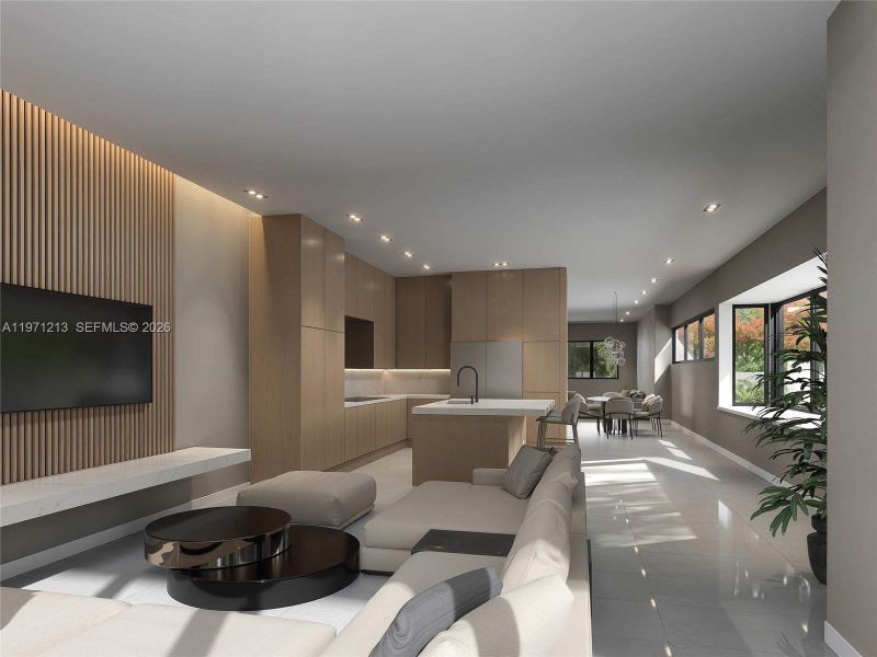 Furnished interior view inside a new home in , Miami (Image 4). Furnished interior view inside a new home in , Miami (Image 4).