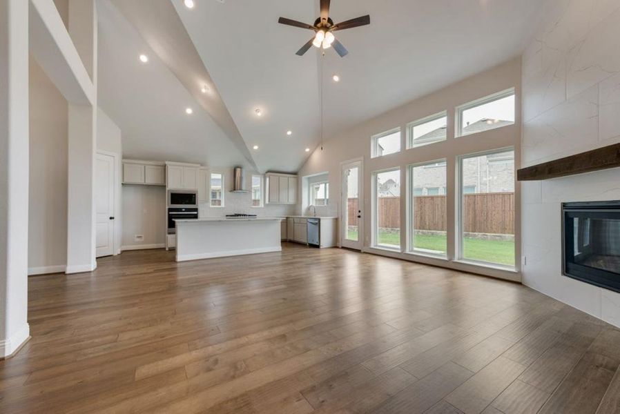 Representative unfurnished interior of a home built from the Brandonwood by Grand Homes in Edgewater, Fate (Image 14).