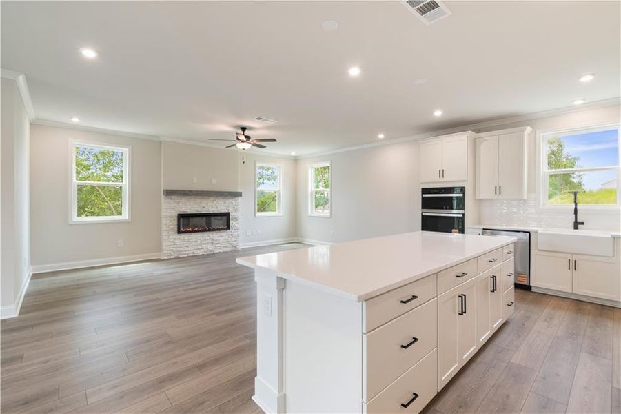 Furnished interior view inside a new home in Tiberon Woods, Cumming (Image 7).