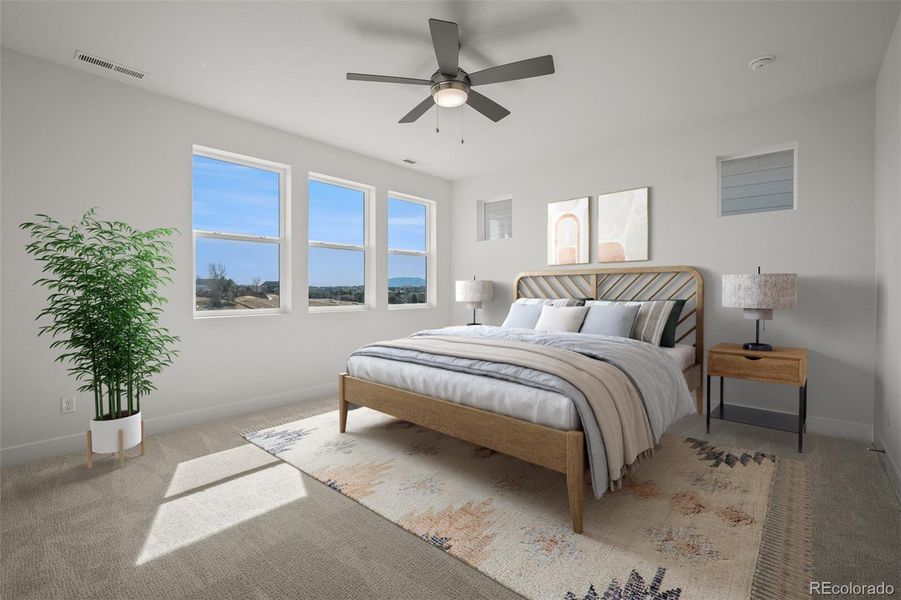 Furnished interior view inside a new home in Trailside at Cottonwood Creek, Colorado Springs (Image 26).