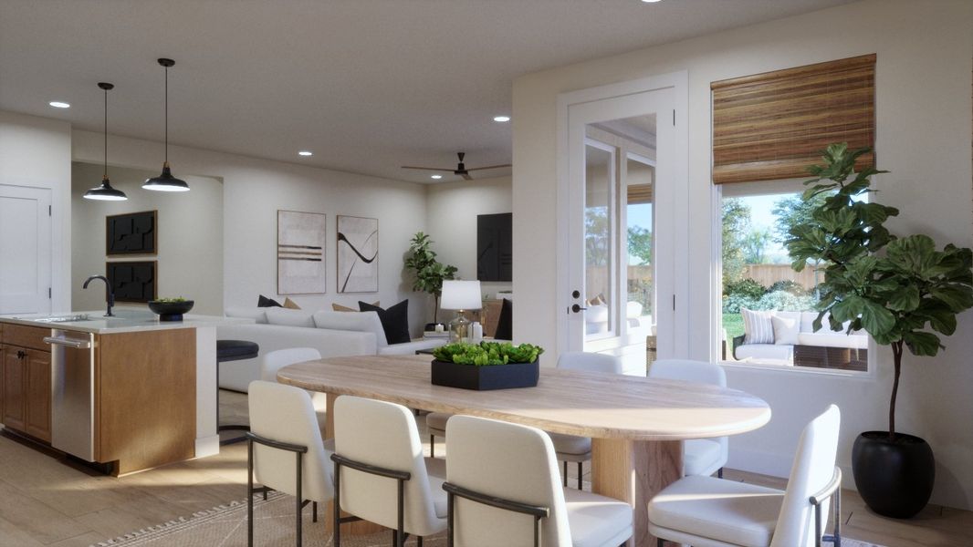 Representative furnished interior of a home built from the 4011 by Risewell Homes in Parkton Square, Kyle (Image 9). Representative furnished interior of a home built from the 4011 by Risewell Homes in Parkton Square, Kyle (Image 9).
