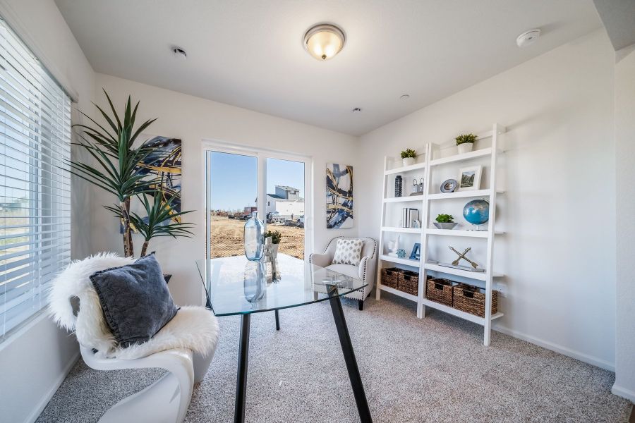 Furnished interior view inside a new home in Reunion, Commerce City (Image 15).