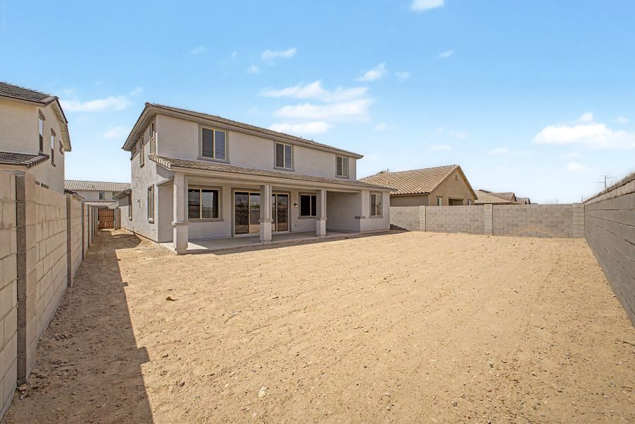 Exterior details and patio area of a home in Bentridge, Buckeye (Image 2). Exterior details and patio area of a home in Bentridge, Buckeye (Image 2).