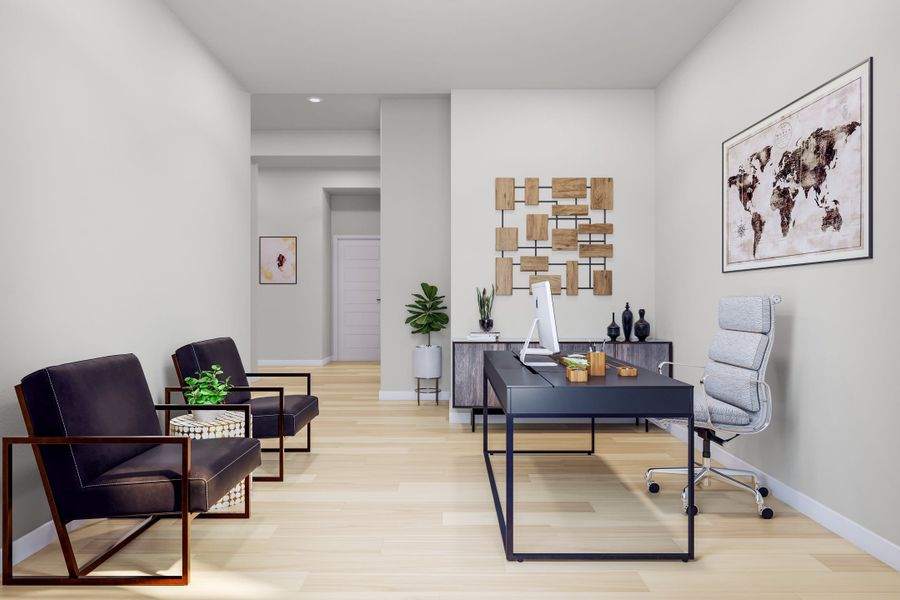 Representative furnished interior of a home built from the Foss by Tri Pointe Homes in Lariat, Liberty Hill (Image 16).