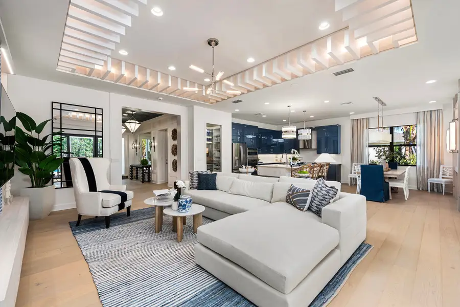 Representative furnished interior of a home built from the Sapphire by GL Homes in Valencia Ridge (55+), Wesley Chapel (Image 2).