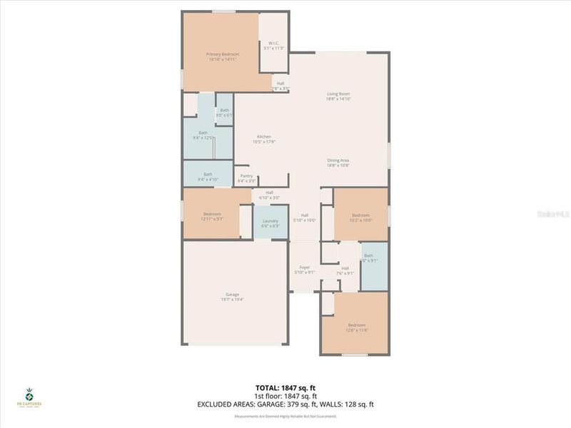 2D floor plan layout of this home in , Port Charlotte, FL (Image 6).