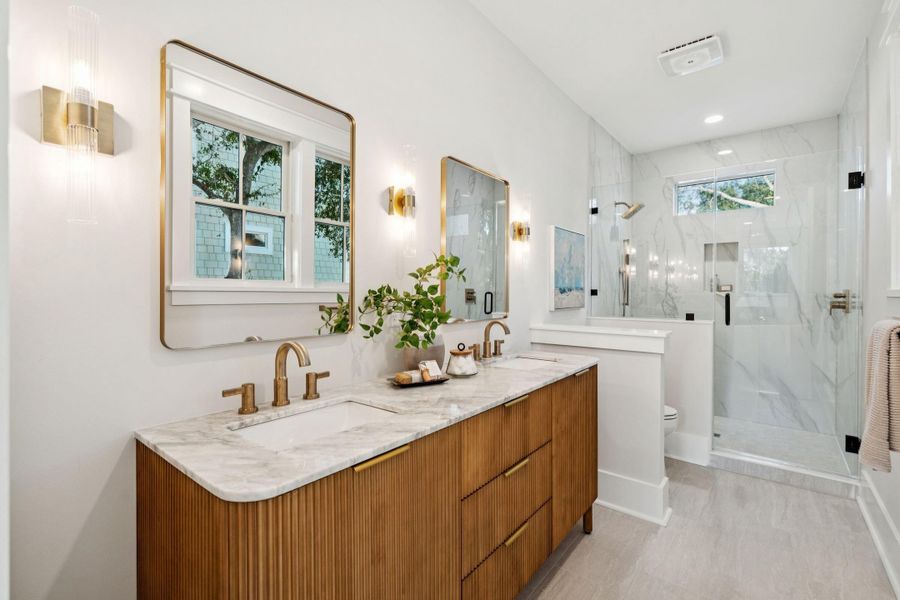 Furnished interior view inside a new home in , Isle Of Palms (Image 7). Furnished interior view inside a new home in , Isle Of Palms (Image 7).