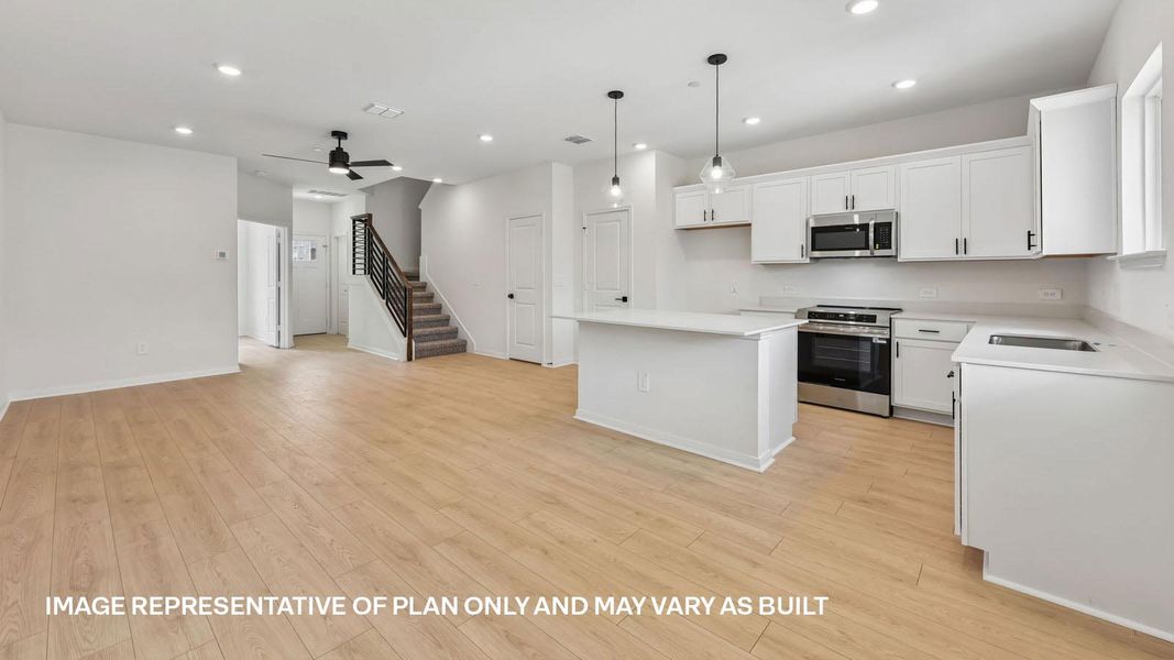 Furnished interior view inside a new home in Avery Centre, Round Rock (Image 8).