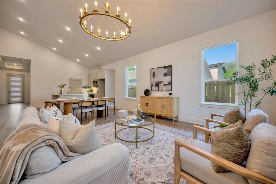 Furnished interior view inside a new home in , Fort Worth (Image 6).