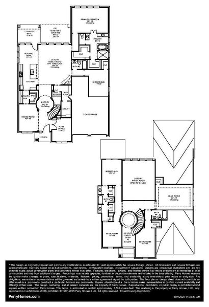 2D floor plan layout of this home in Briarley, Montgomery, TX (Image 2).